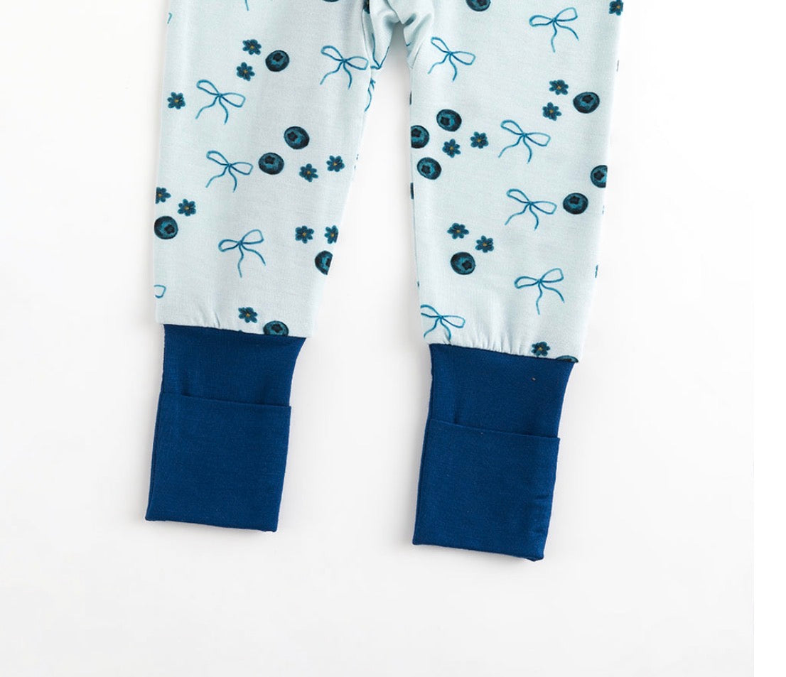 Blueberries & Bows Bamboo Sleeper