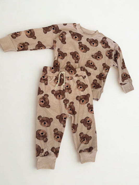 Fuzzy Bear Jogger Set