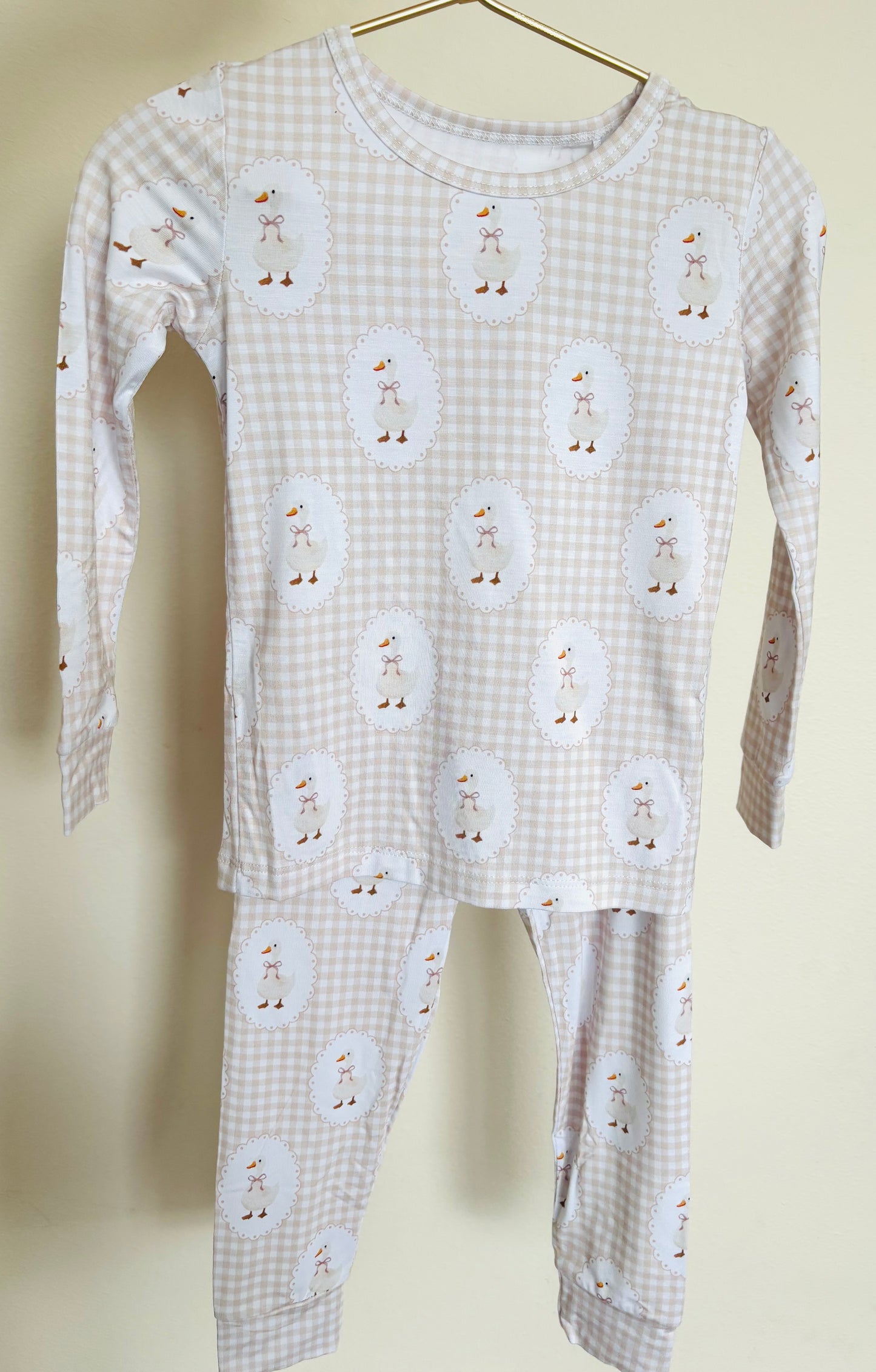 Gingham & Goose Bamboo Pajama Set