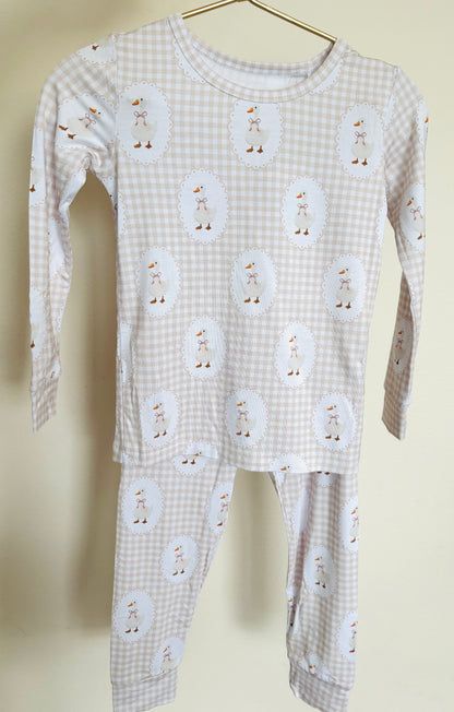 Gingham & Goose Bamboo Pajama Set