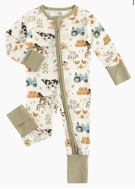 Farm Yard Sage Bamboo Sleeper