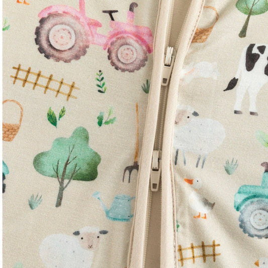 Baby Farmyard Bamboo Sleeper