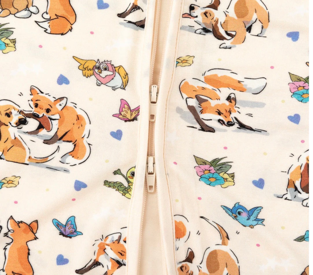 Foxes + Puppies Bamboo Sleeper