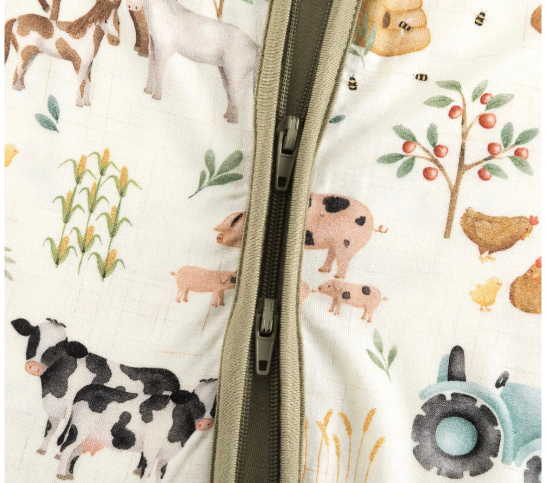 Farm Yard Sage Bamboo Sleeper