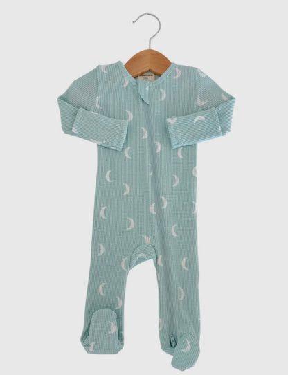 Mini Moons Organic Cotton Waffle Knit Sleeper