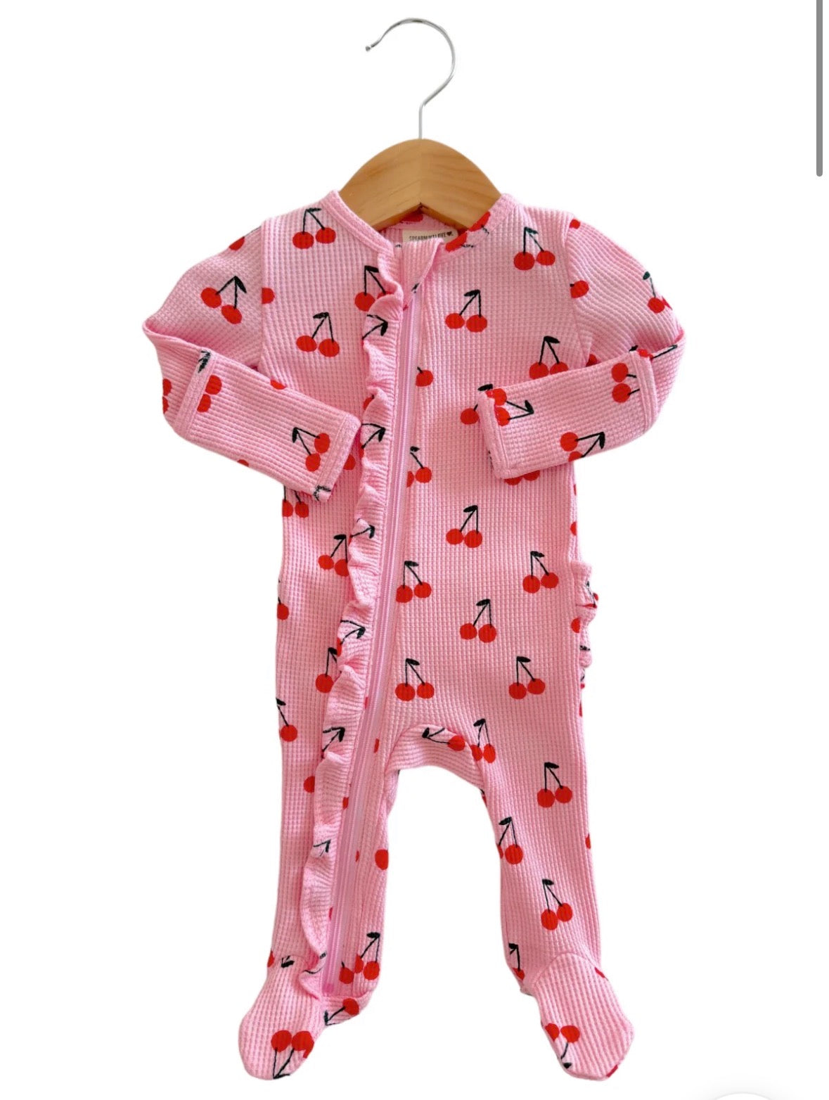Pink Cherries Organic Waffle Sleeper