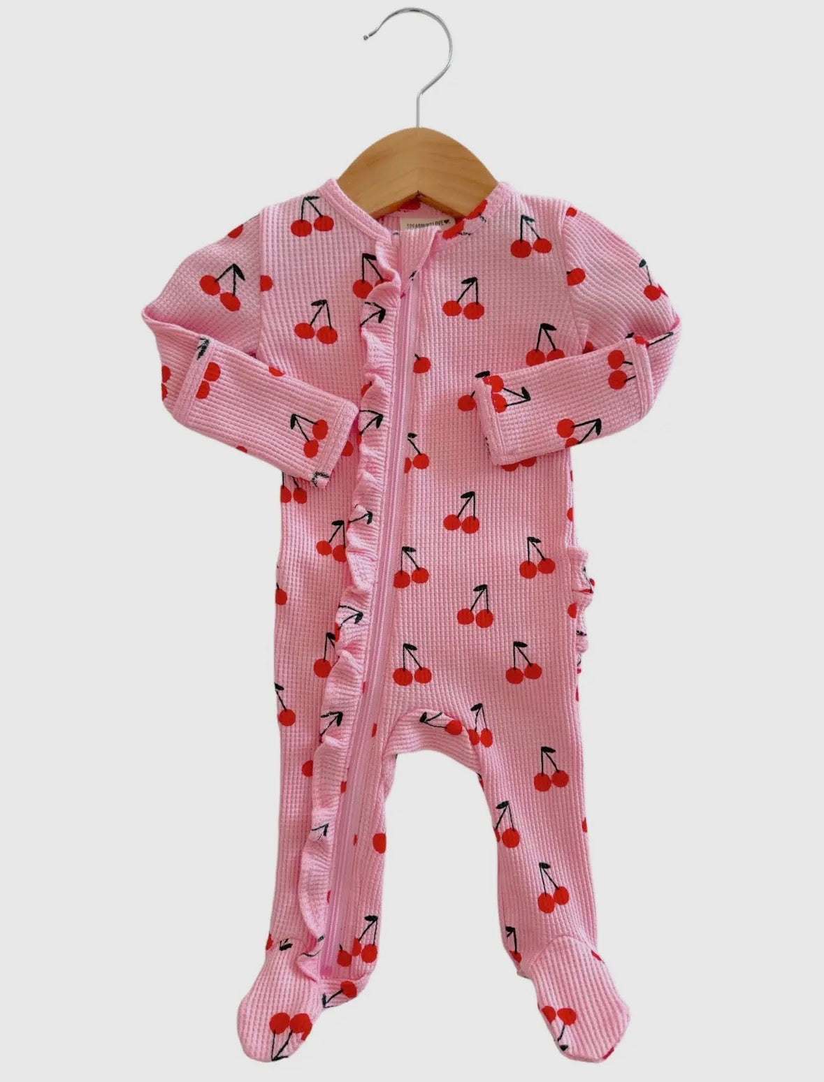 Pink Cherries Organic Waffle Sleeper