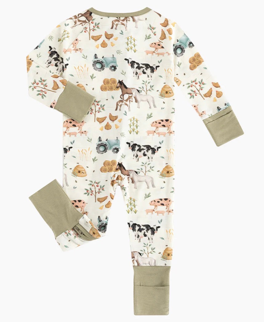 Farm Yard Sage Bamboo Sleeper