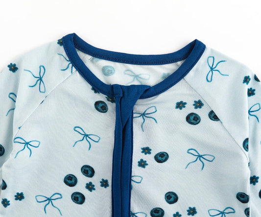 Blueberries & Bows Bamboo Sleeper
