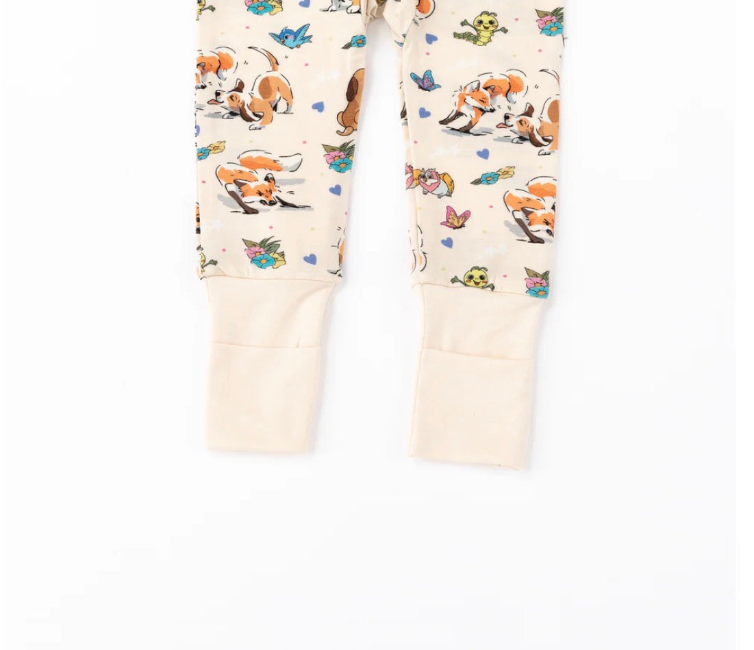 Foxes + Puppies Bamboo Sleeper