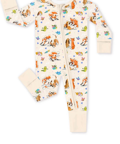 Foxes + Puppies Bamboo Sleeper